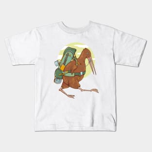 Kiwi Bird hiking Kids T-Shirt